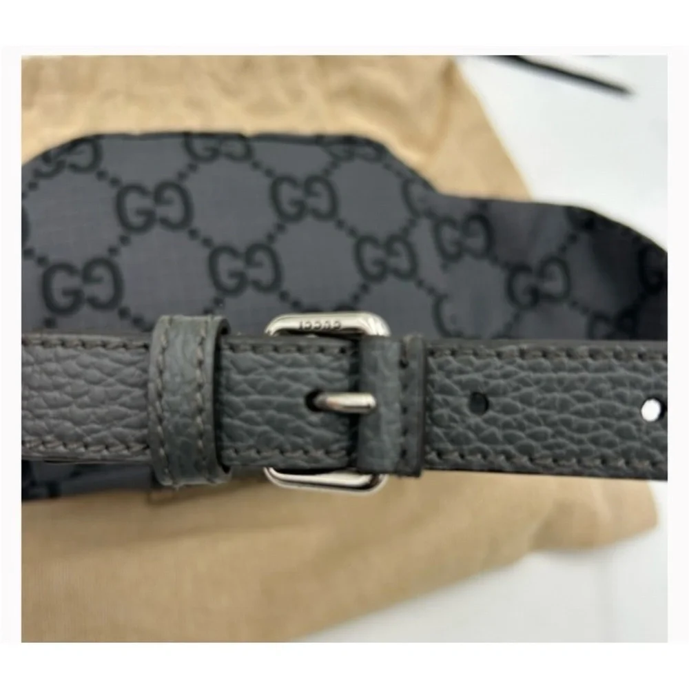 Gucci unisex jumbo GG nylon adjustable belt bag size 80 cm made in Italy